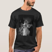 Moonlit Gothic Cross With Crows T-shirt (Voorkant)