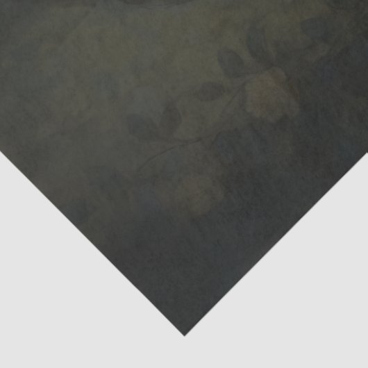 Moonlit Gothic Lady met Zwarte Kat – Heks Tissuepapier (Detail)