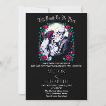 Moonlit Gothic Till Death Skeleton Roos Wedding