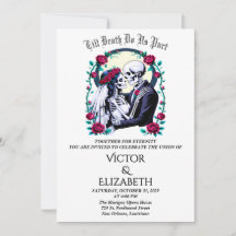 Moonlit Gothic Till Death Skeleton Roos Wedding