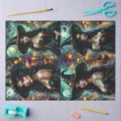Moonlit Gothic Witch Quartet - Betoverde Halloween Tissuepapier (Craft)