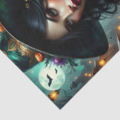 Moonlit Gothic Witch Quartet - Betoverde Halloween Tissuepapier (Detail)