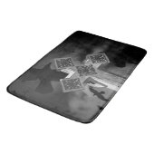 Moonlit GraveYard Gothic Cross met Krogen Badmat (Gekanteld)