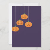 Moonlit Graveyard Halloween Invitation Kaart (Achterkant)