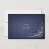 Moonlit Grove Celestial Woodland Wedding Bedankkaart (Achterkant)