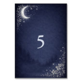 Moonlit Grove Celestial Woodland Wedding Kaart (Achterkant)
