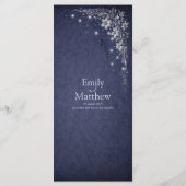 Moonlit Grove Celestial Woodland Wedding Party Menu (Achterkant)