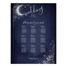 Moonlit Grove Celestial Woodland Wedding Perfect Poster