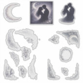 Moonlit Grove Celestial Woodland Wedding Sticker (Voorkant)