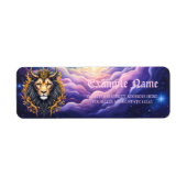 Moonlit Guardians – Cosmic lion.  Etiket (Voorkant)