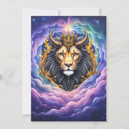 Moonlit Guardians – Cosmic lion Kaart (Achterkant)