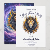Moonlit Guardians – Cosmic lion Kaart (Voorkant / Achterkant)