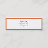 Moonlit Halloween Cat Mini Visitekaartje (Achterkant)