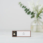 Moonlit Halloween Cat Mini Visitekaartje (Staand voorkant)