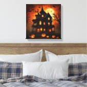 Moonlit Halloween spoken Canvas Afdruk (Insitu (Slaapkamer))