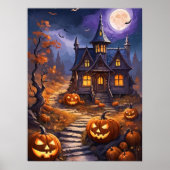 Moonlit Haunt: een Halloween-fantasie Poster (Voorkant)