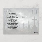 Moonlit Haunted Castle Halloween Party Invitation Briefkaart (Achterkant)