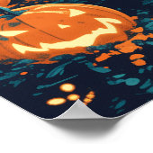 Moonlit Haunted House Pathway Poster (Hoek)