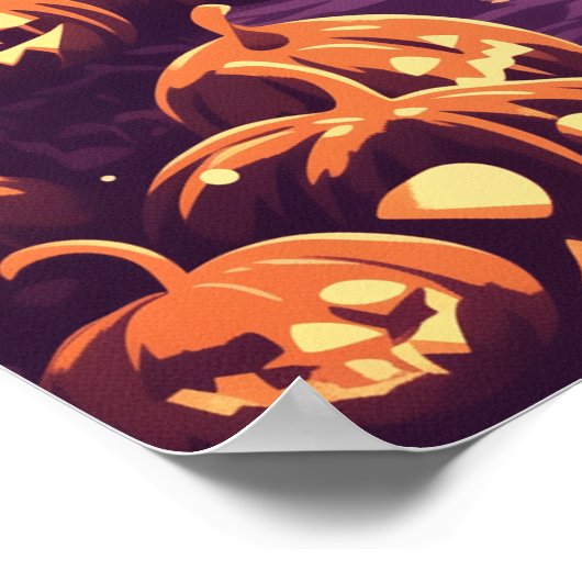 Moonlit Haunted House Pathway Poster (Hoek)