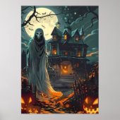 Moonlit Haunting – Ghost of the Haunted Manor Poster (Voorkant)