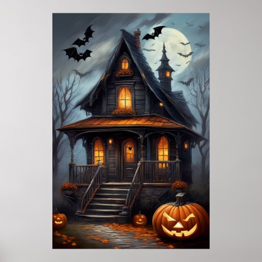 Moonlit Haunts, Halloween Poster (Voorkant)