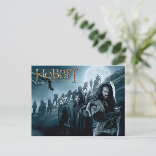 Moonlit Hike Briefkaart (Staand voorkant)