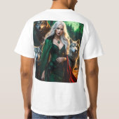 Moonlit Howl: Wolf familie T-shirt Collectie (Achterkant)