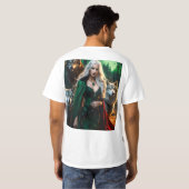 Moonlit Howl: Wolf familie T-shirt Collectie (Achterkant volledig)