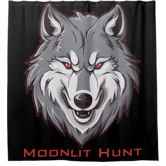 Moonlit Hunt Douchegordijn (Voorkant)