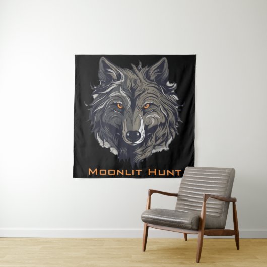 Moonlit Hunt Wandkleed (In situ)