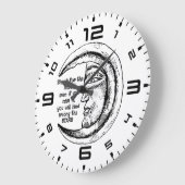 Moonlit Inspiration Wall Clock Grote Klok (Hoek)