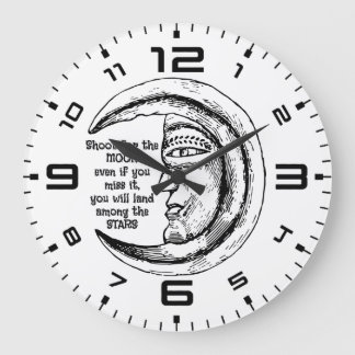 Moonlit Inspiration Wall Clock Grote Klok