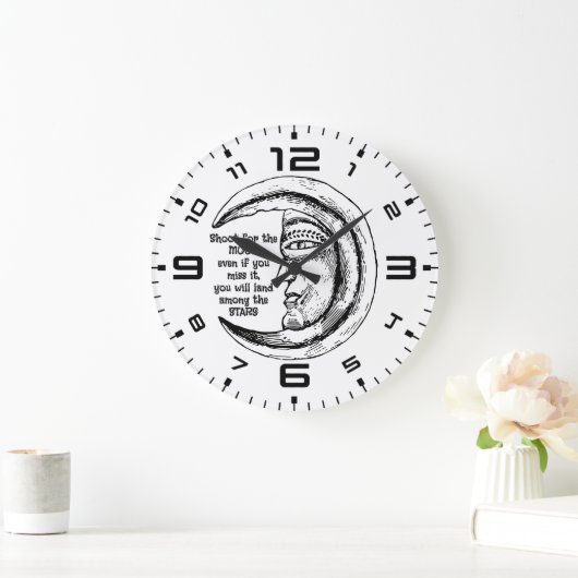 Moonlit Inspiration Wall Clock Grote Klok (Huis)