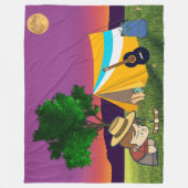 Moonlit kampvuur dromen fleece deken (Voorkant)
