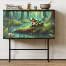 Moonlit Kikker Sprookje Decoupage