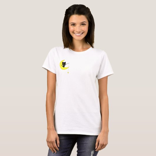 Moonlit Kitty T-shirt (Voorkant volledig)