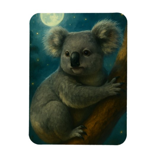 Moonlit Koala Perch Magneet (Verticaal)