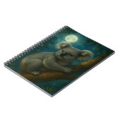 Moonlit Koala Perch Notitieboek (Linkerzijde)