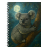 Moonlit Koala Perch Notitieboek (Voorkant)