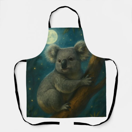 Moonlit Koala Perch Schort (Voorkant)