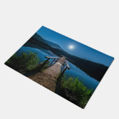Moonlit Lake Dock Scenic Rug Deurmat (Schuin)