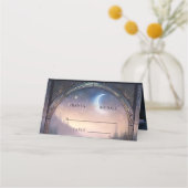 Moonlit Lake Forest Fantasy bruiloft receptie Plaatskaartje (Voorkant)