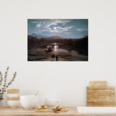 Moonlit Landschap Poster (Keuken)