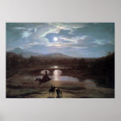 Moonlit Landschap Poster (Voorkant)