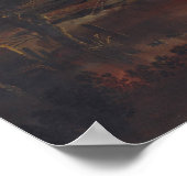 Moonlit Landschap - van der Neer Fine Art Poster (Hoek)