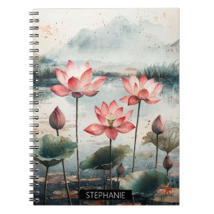 Moonlit Lotus Lake (7) Notitieboek