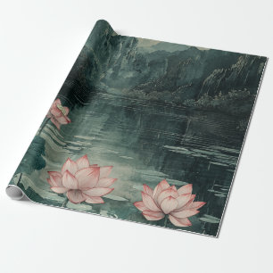 Moonlit Lotus Lake (8) Cadeaupapier