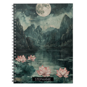 Moonlit Lotusmeer (8) Notitieboek