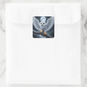Moonlit Majesteit Vierkante Sticker (Tas)