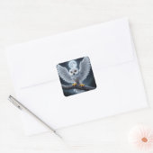 Moonlit Majesteit Vierkante Sticker (Envelop)